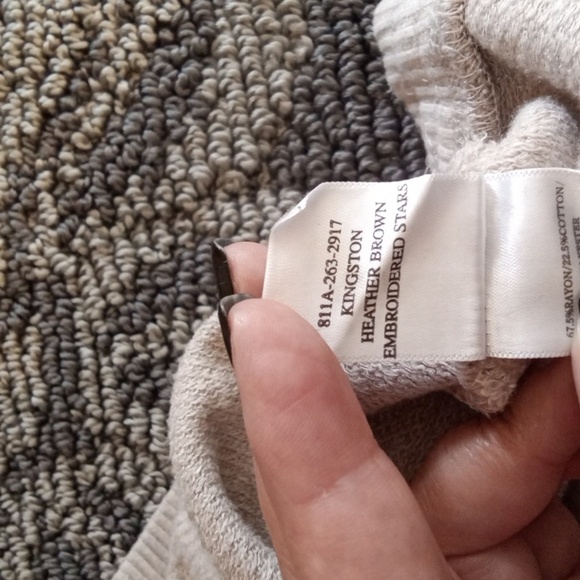 Rails Kigston Womens Jogger Heather Brown Embroidered Stars Size Small - Picture 6 of 13